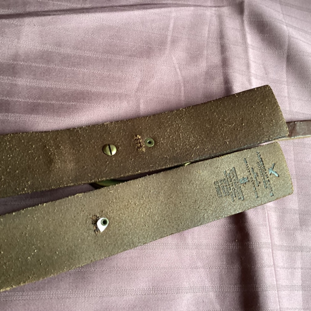 American Eagle Outfitters Brown Leather Heart Belt - Picture 6 of 9
